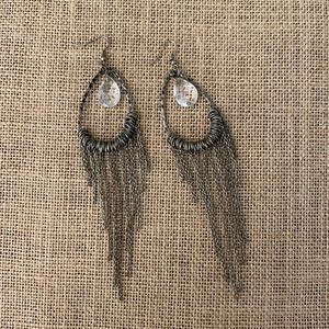 Long chain earrings